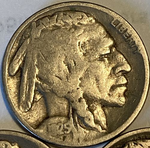1925P/D/S buffalo nickels in VERY GOOD condition 3 coin lot