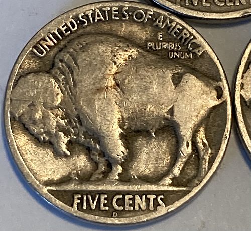1925P/D/S buffalo nickels in VERY GOOD condition 3 coin lot