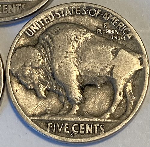 1925P/D/S buffalo nickels in VERY GOOD condition 3 coin lot