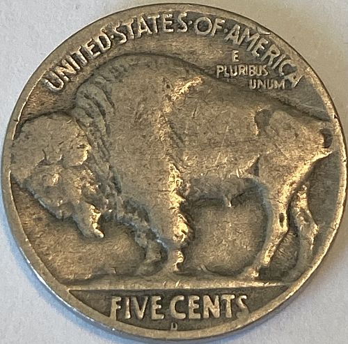 1925D buffalo nickel in VERY GOOD condition