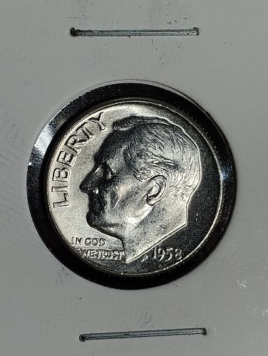 1958-D ROOSEVELT DIME MS-66