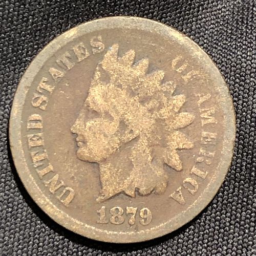 1879-P Indian Head Cent Small Cent - G (Good) condition