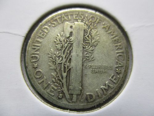 1930-S  F12 Mercury Dime.  Item: 10 M30S-12.