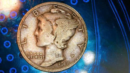 1917 S Mercury Dime