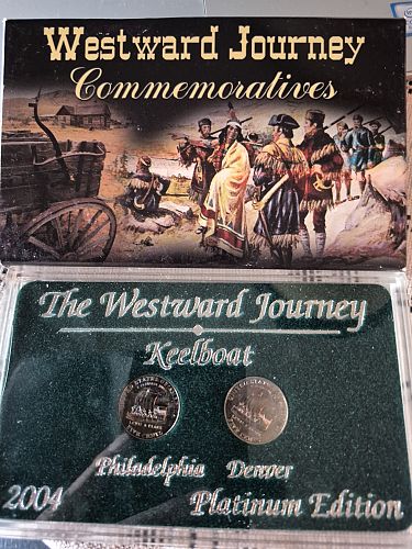 2004 Westward Journey Keelboat Nickels Platinum Edition