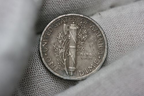 1924 D Mercury Dime XF- AU
