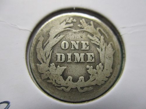 1901  G6 Barber Dime.  Item: 10 B01-07.