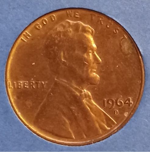 1964 D LINCOLN CENT XF