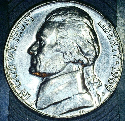 1969 D Jefferson Nickel BU or Better