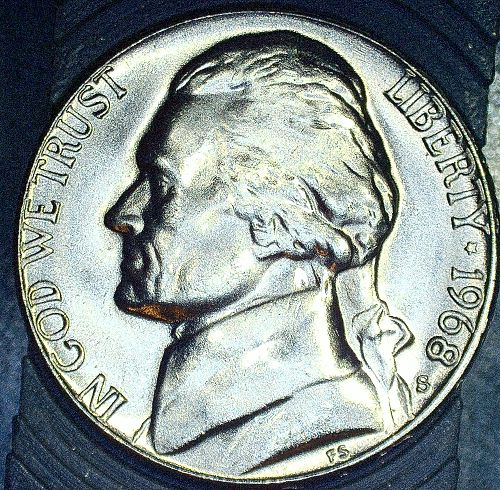 1968-S JEFFERSON NICKEL BU or Better