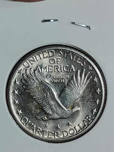 1927 standing liberty quarter ms-63  beautiful luster
