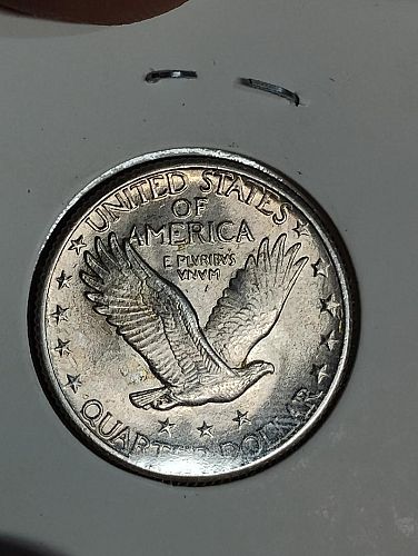 1927 standing liberty quarter ms-63  beautiful luster
