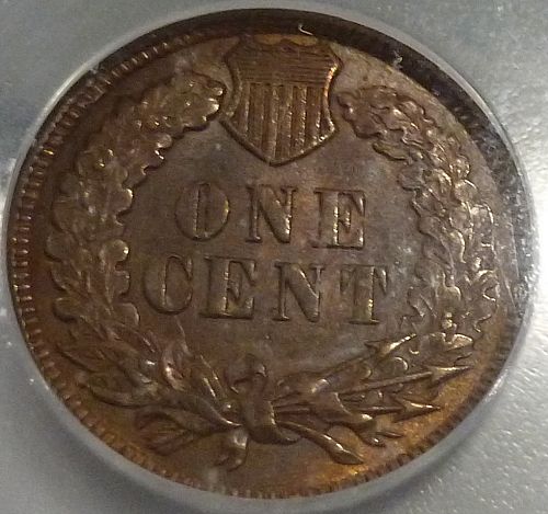 1892 ABOUT UNCIRCULATED AU -58 INDIAN CENT  (60-01)