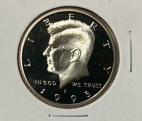 1995 S Proof Kennedy half dollar