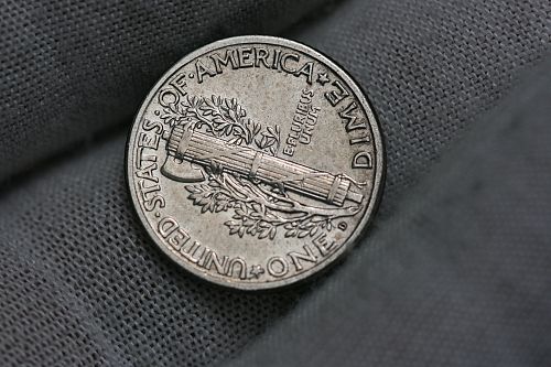 1928 D Mercury Dime AU