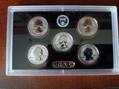 10 Coin 2018 50th Anniversary San Francisco Mint Silver Reverse Proof Set