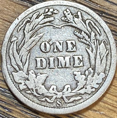 1905S barber dime in VERY GOOD condition