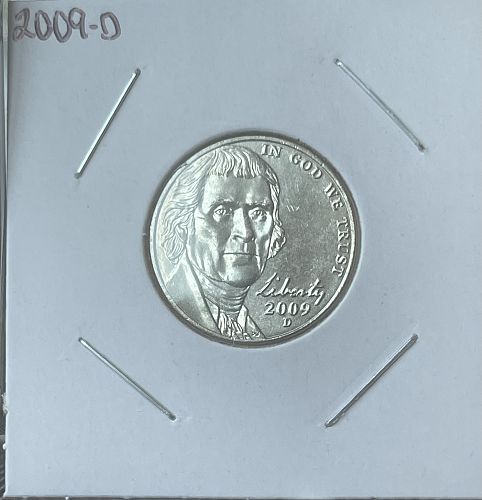 2009-D Jefferson Nickel &bull; Brilliant Uncirculated Condition Direct from New Roll