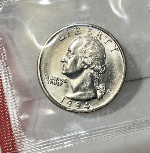 1994 D Washington quarter in orig US Mint cello