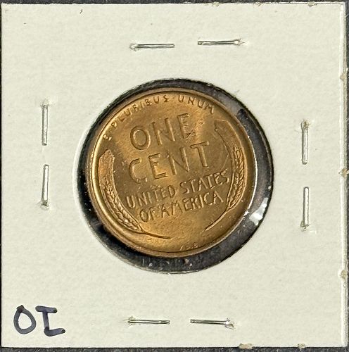 1909 VDB Lincoln Wheat Cent, MS60+Red. (11299)