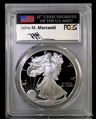 2002-W  Silver Eagle PCGS  PF 70DCAM
