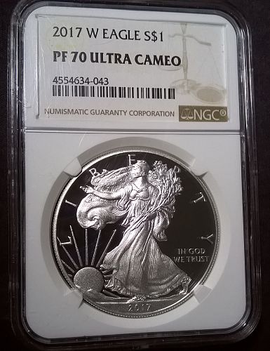 2017 W Proof silver eagle NGC PF70 UltraCameo *gorgeous*