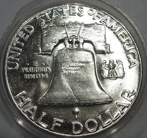 1958-P Gem Brilliant Uncirculated Franklin Half Dollar W-Full Bell Lines ( 65-B)