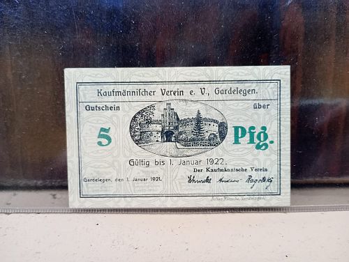 German Banknote 5 Pfennig 1922