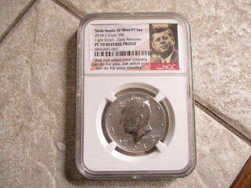 2018-S Proof Kennedy Light Finish 50th Anniv.(POP 92)