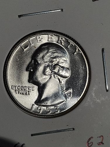 1953 WASHINGTON QUARTER MS-66    90% SILVER