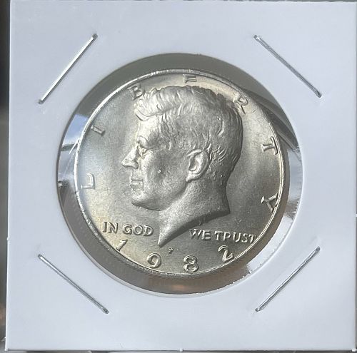 1982-P Kennedy Clad Half Dollar