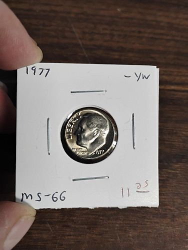 1977 ROOSEVELT DIME MS-66