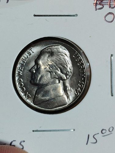 1949 JEFFERSON NICKEL MS-65