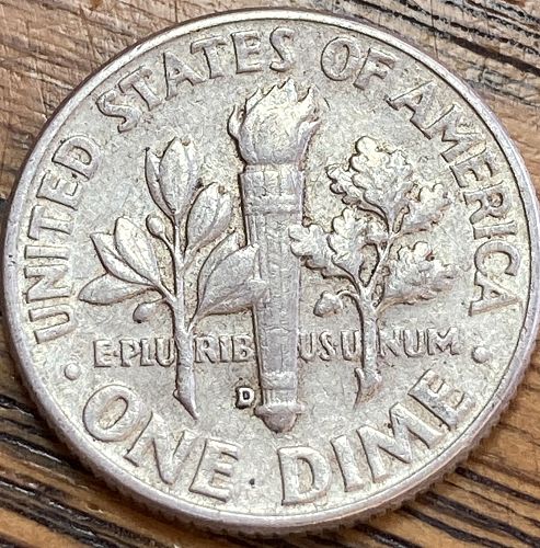 1960D Roosevelt dime in EXTRA FINE condition