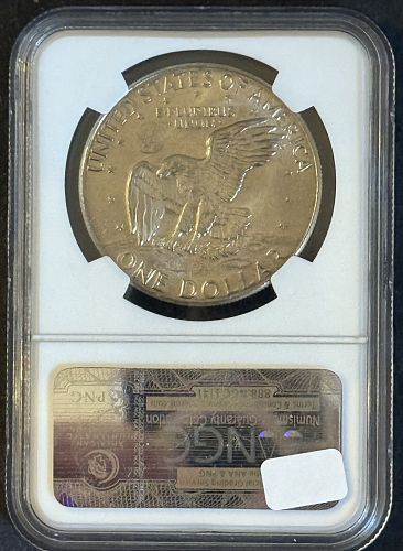 1977-D Eisenhower Dollar, MS65 NGC, Big Sky Hoard (11817)