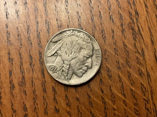 1937 P Buffalo Nickel
