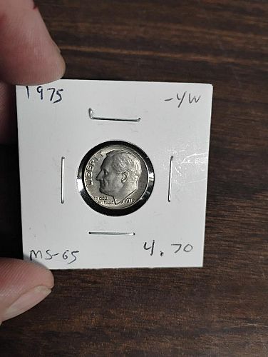 1975 ROOSEVELT DIME MS-65