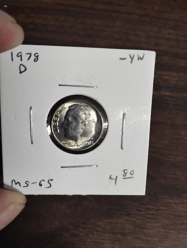 1978-D ROOSEVELT DIME MS-65