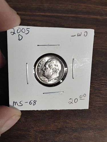 2005-D ROOSEVELT DIME MS-68