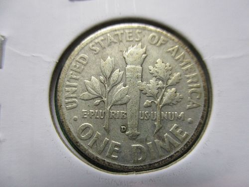 1948-D  Roosevelt Dime.  Item: 10 R48D-04.