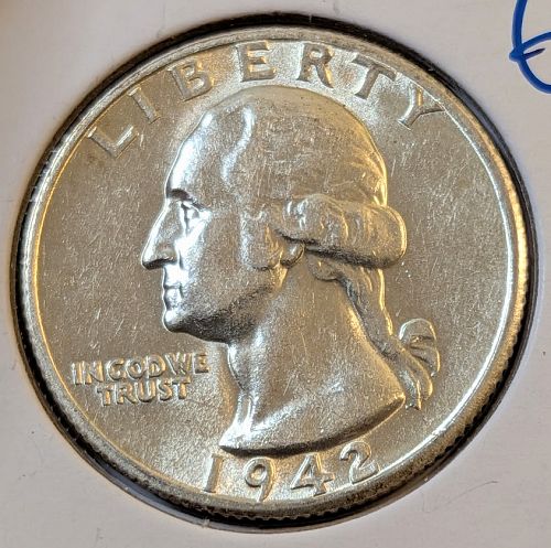 1942-S Washington Quarter