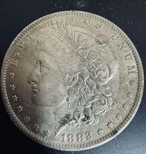 1882 O over S Morgan Dollar