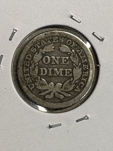 1850 Seated Liberty Half Dime VG
