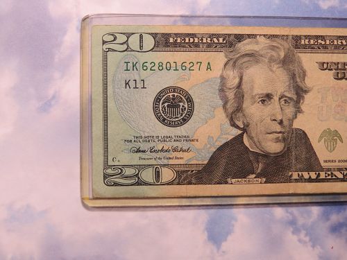 2006  $20.00 FEDERAL RESERVE NOTE - Trump Stamped on Reverse - Green Seal LOT J457