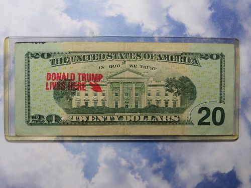2006  $20.00 FEDERAL RESERVE NOTE - Trump Stamped on Reverse - Green Seal LOT J457