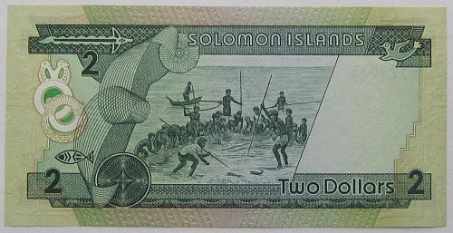 Solomon Islands 1986 2 Dollars KM#13a Uncirculated Condition World Banknote