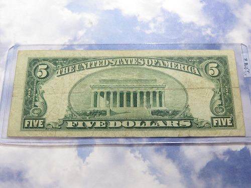 1953 A  $5 UNITED STATES NOTE - RED SEAL - LOTJ483