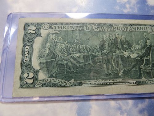 1976  $2 FEDERAL RESERVE NOTE - GREEN SEAL - LOTJ497