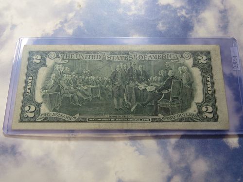 1976  $2 FEDERAL RESERVE NOTE - GREEN SEAL - LOTJ505