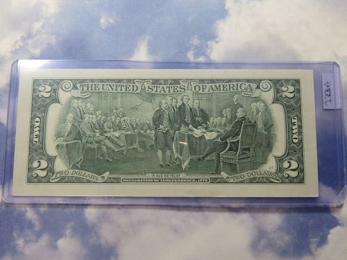 2003A $2 FEDERAL RESERVE NOTE  - GREEN SEAL - LOTJ534